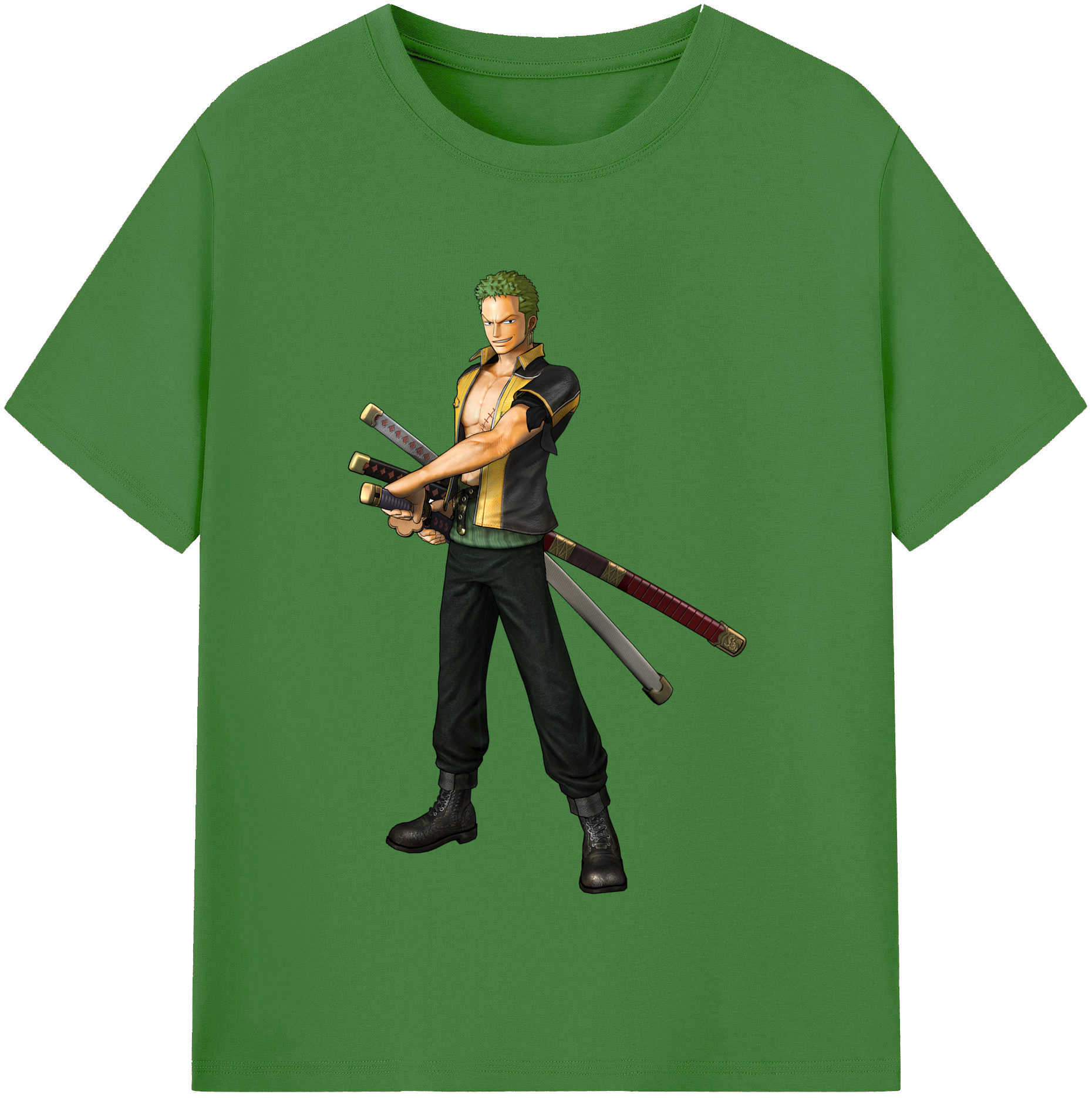 ワンピース ロロノア・ゾロ ONE PIECE Roronoa Zoro レディースカジュアルプリントTシャツ（綿100％）